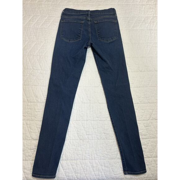 Frame Jeans Womens Sz 26 Blue Le Skinny De Jeanne Logo Denim Pockets - Picture 6 of 6